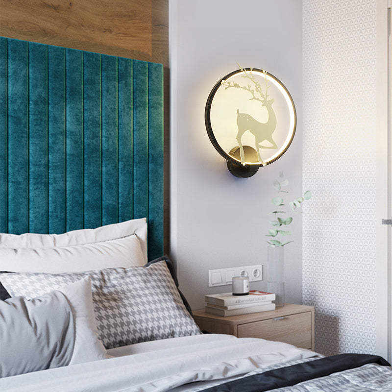 Idées d'éclairage de montage mural LED Murd LED Moup LED Black / Blanc Contemporain Black / White