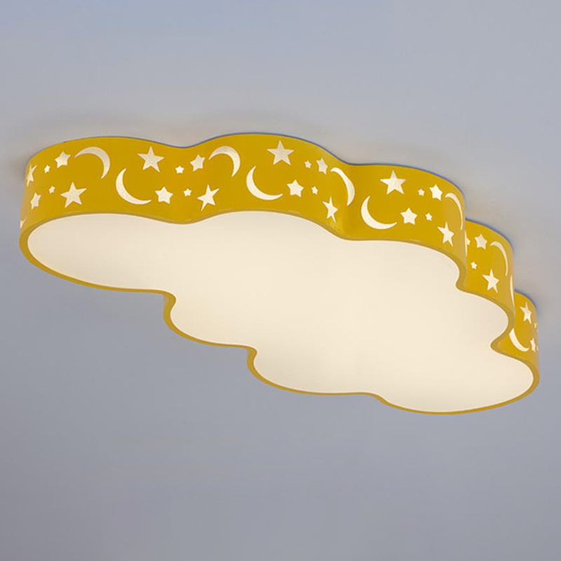 Simplicité Nuage LED Flush Mount Light Acrylique Salle de l'enfant Ceiling Light Flush Mount