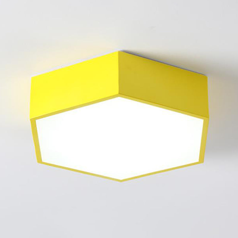 Hexagon Shaped LED Flush Mount Verlichting Minimalistische Acryl Nursery Plafond Light Flush Mount