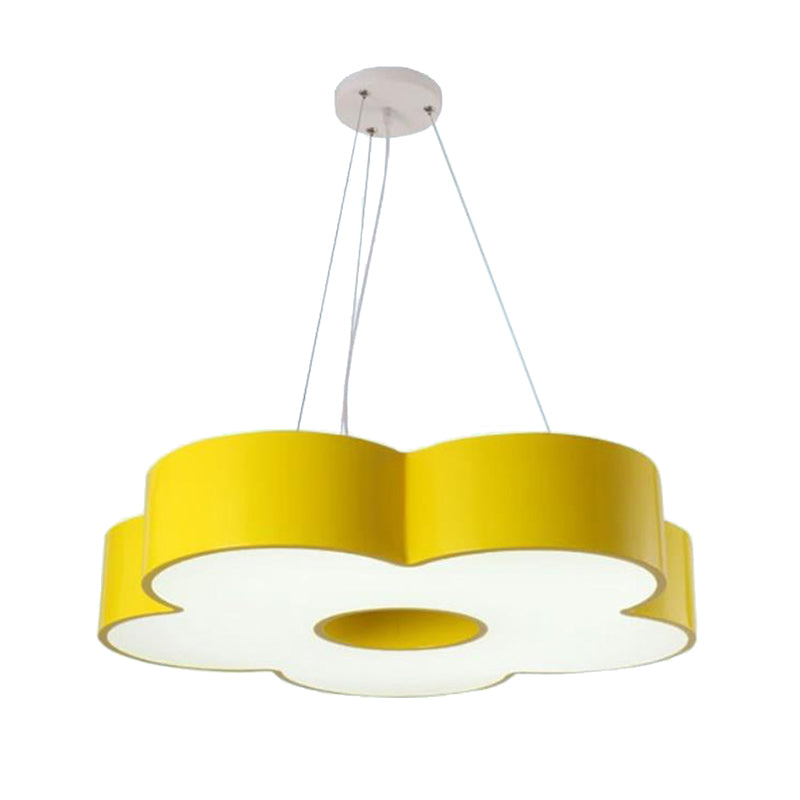 Lustre floral en acrylique Light Light Kids Style LED Hanging Light pour la maternelle