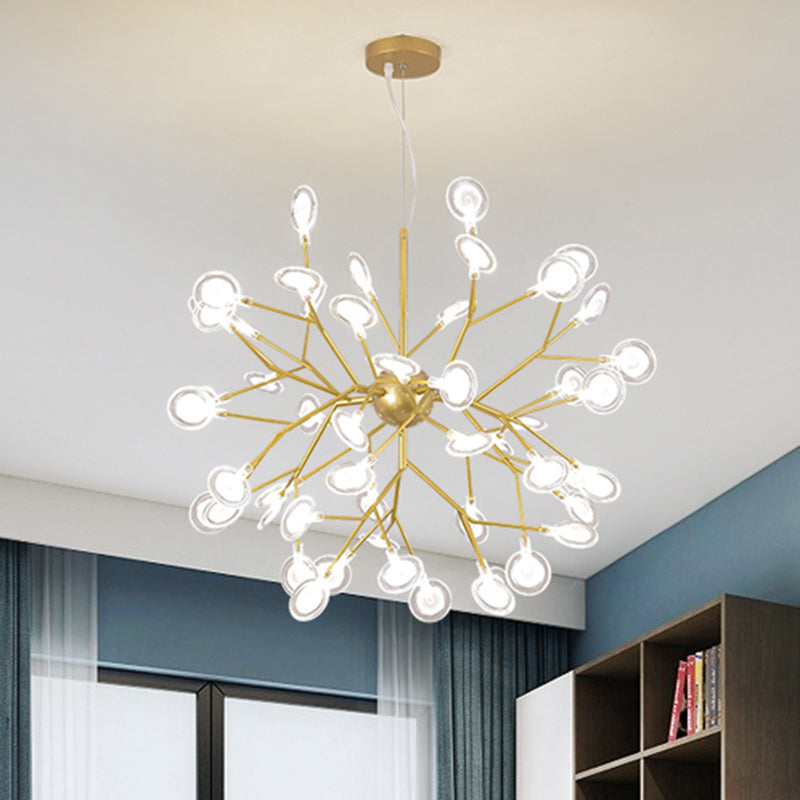 Sputnik Firefly LED Suspension Light Minimalist Acrylic Bedroom Chandelier Lighting