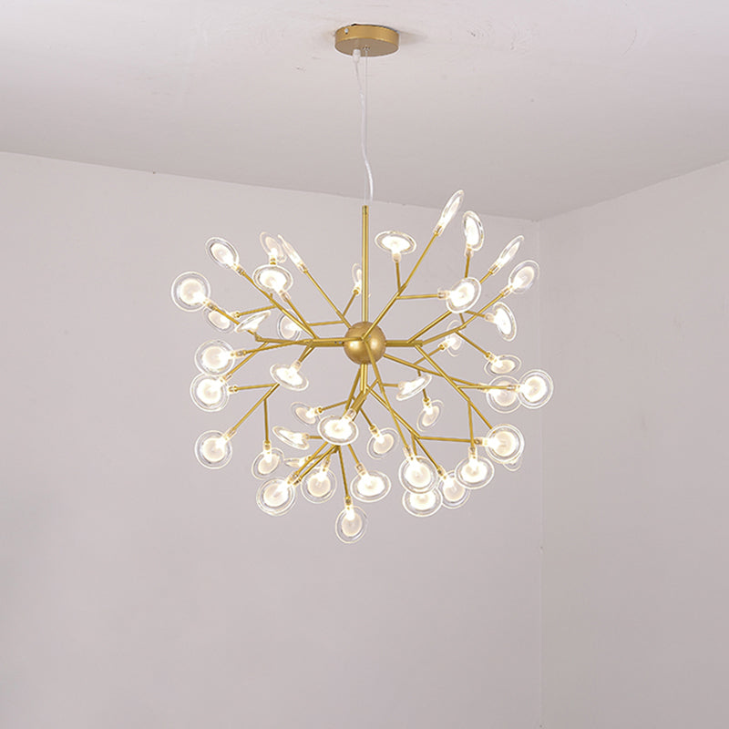 Sputnik Firefly LED Suspension Light Minimalist Acrylic Bedroom Chandelier Lighting