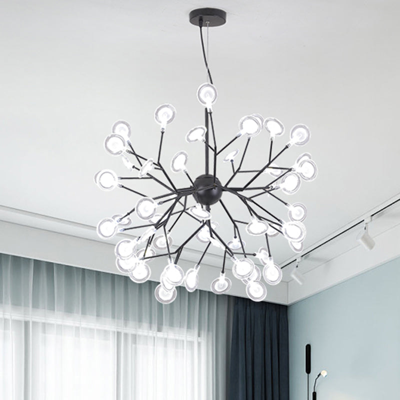 Sputnik Firefly LED Suspension Light Minimalist Acrylic Bedroom Chandelier Lighting