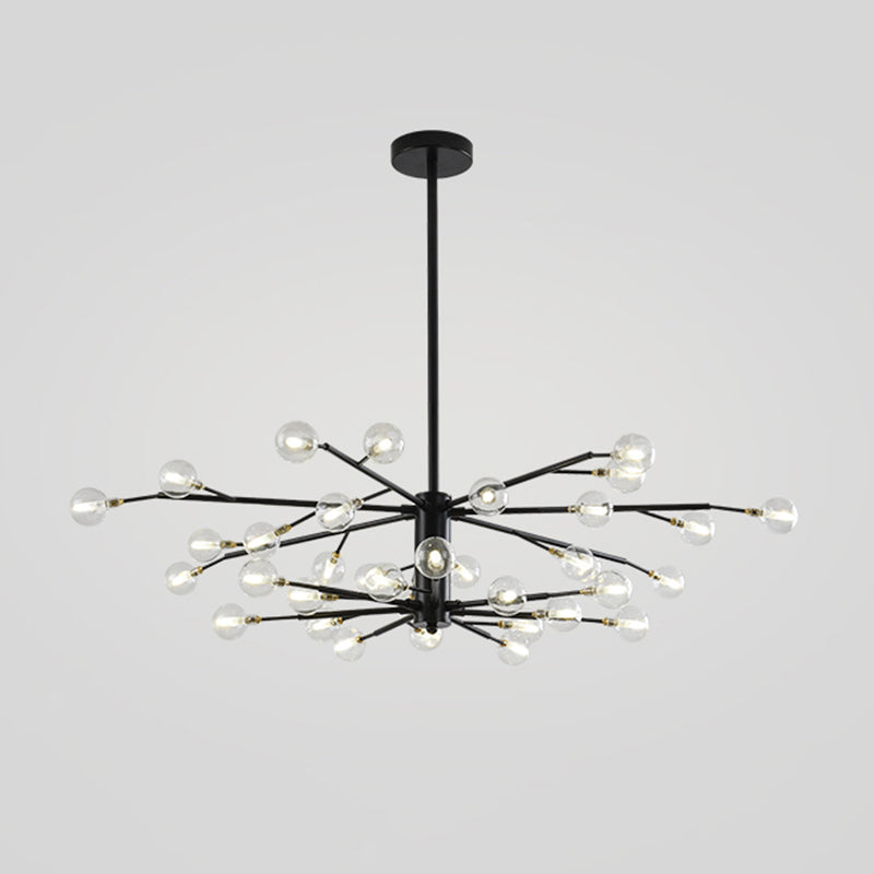 Branch Shaped Living Room LED Suspension Light Metallic Nordic Style Chandelier Light