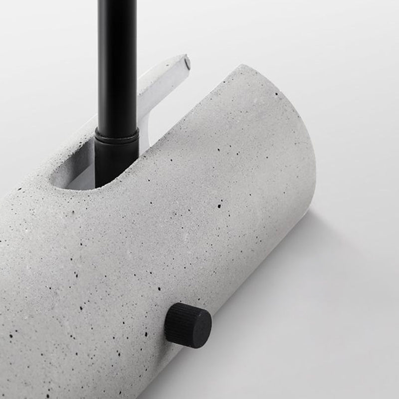 Cylindrical Shade Cement Wall Spotlight Minimalistic Grey LED Wall Lighting Fixture