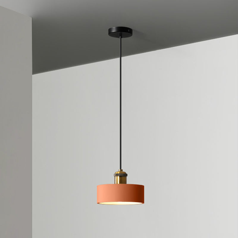 Simple Geometric Shade Pendant Light Resin-Cement Single Dining Room Suspension Light Fixture