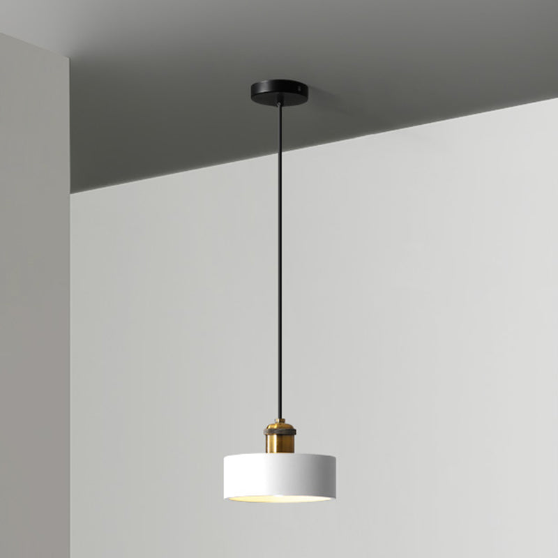 Simple Geometric Shade Pendant Light Resin-Cement Single Dining Room Suspension Light Fixture
