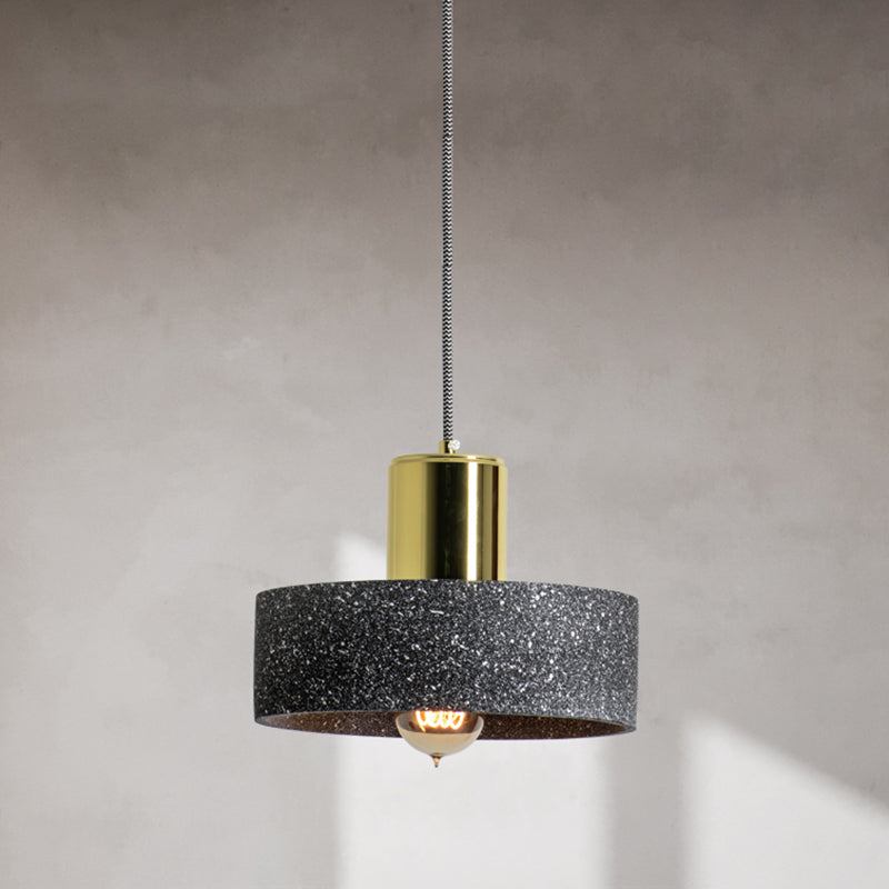 Cement Geometrical Ceiling Light Nordic Style 1-Light Hanging Lamp for Restaurant