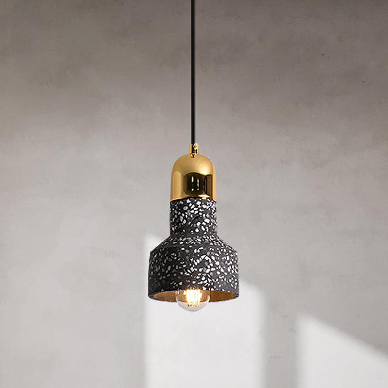 Cement Geometrical Ceiling Light Nordic Style 1-Light Hanging Lamp for Restaurant