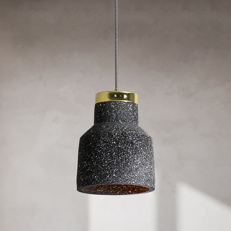 Cement Geometrical Ceiling Light Nordic Style 1-Light Hanging Lamp for Restaurant
