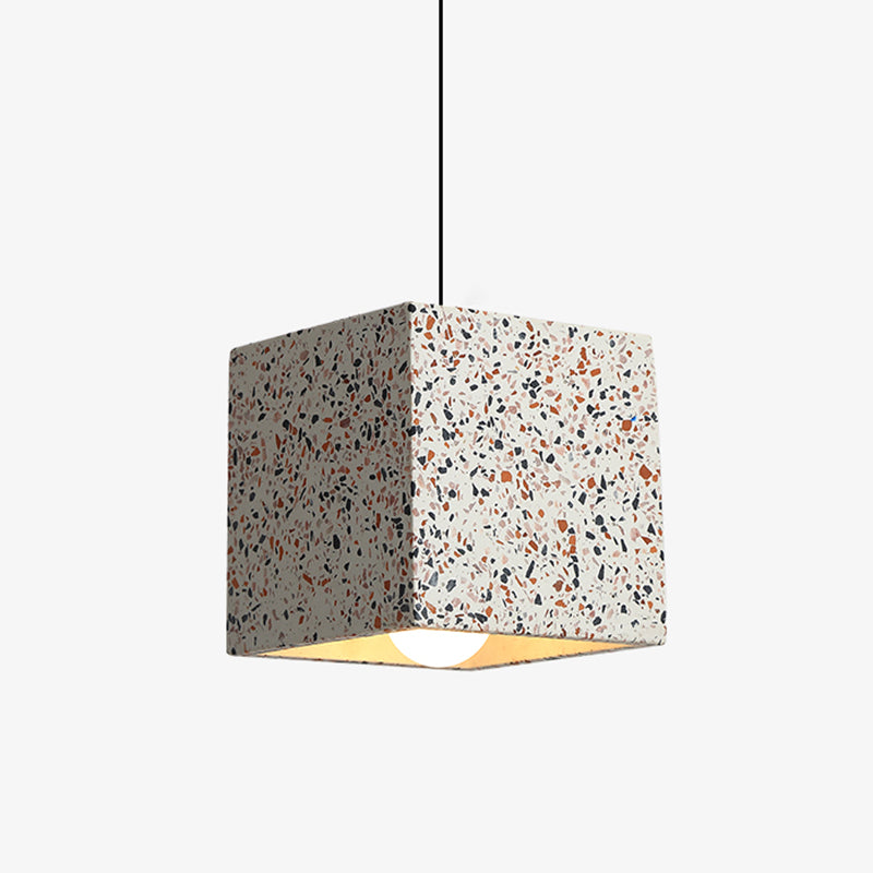 Luce a sospensione geometrica Terrazzo Luce a ciondolo a 1 luce minimalista per sala da pranzo