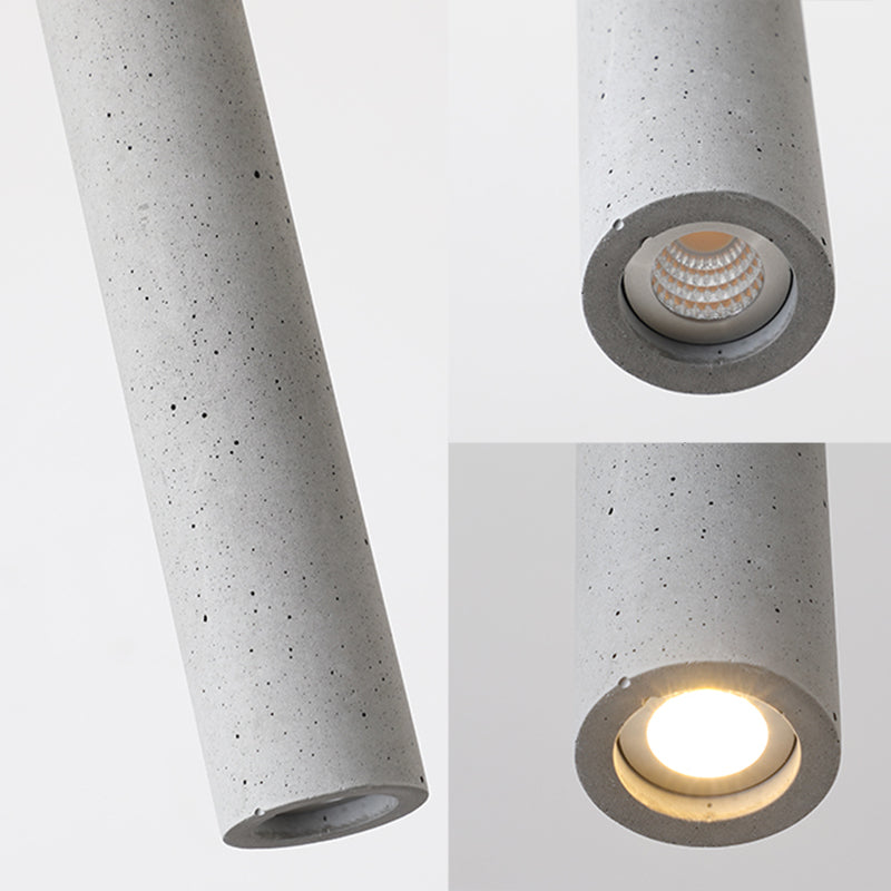 Cementbuisophanging verlichting eenvoud 1-licht hanger plafondlicht voor eetkamer