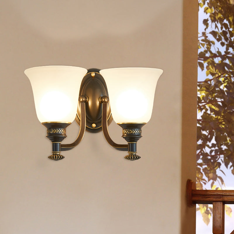 Bell Shade Grosted Glass Wall Lightture