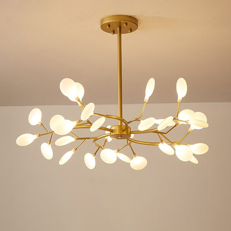 Metal Swirling Branch Chandelier Pendant Light Simplistic LED Hanging Light for Dining Room