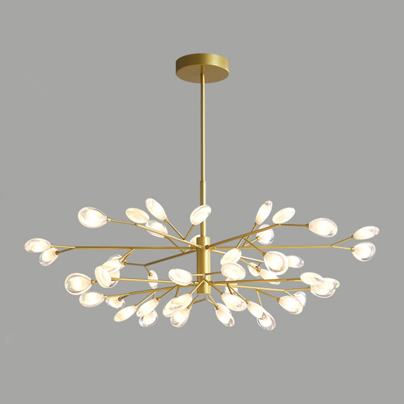 Sputnik Firefly Living Room LED Ceiling Lighting Acrylic Postmodern Chandelier Light Fixture