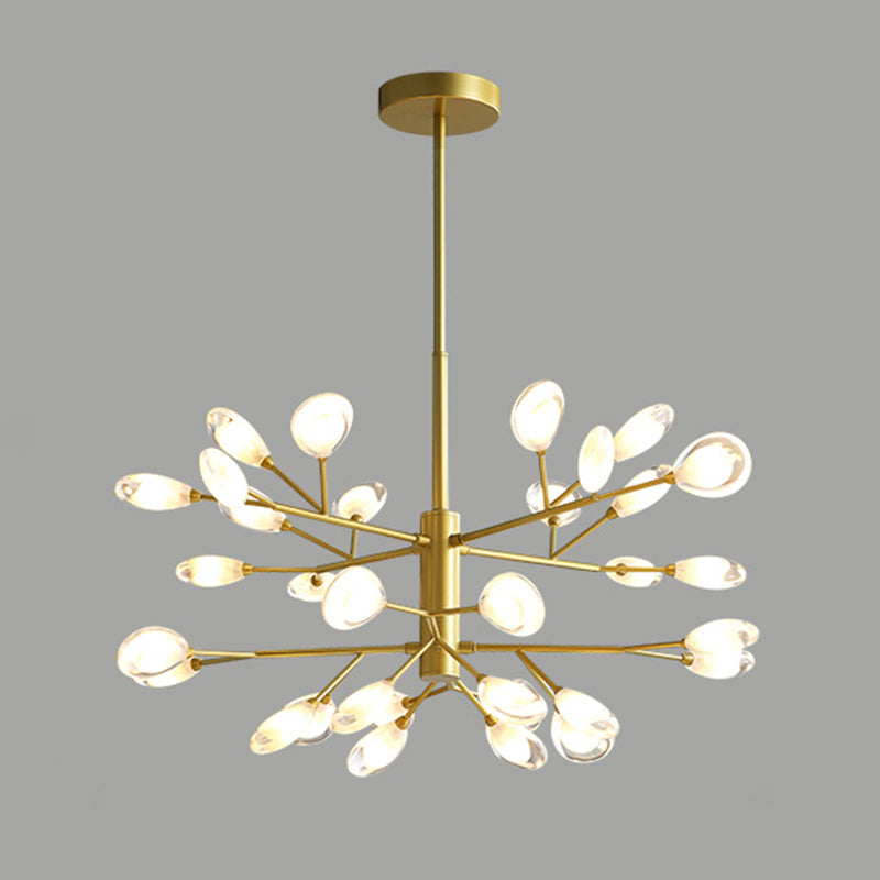 Sputnik Firefly Living Room LED Ceiling Lighting Acrylic Postmodern Chandelier Light Fixture