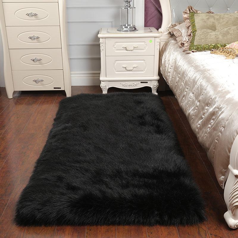 Lässiger Wohnzimmer Teppich Multi-Farb-einfacher Bereich Teppich Faux Fell nicht rutschfestem Innenteppich