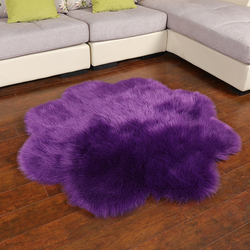 Moderner fester Farbe Teppich Mehrfachfarbener Shag Indoor Teppich Anti-Rutsch-Rückenwaschmaschinen-Teppich für Raumdekoration