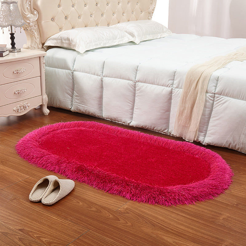 Ontspannende massief kleuren Tapijt Multi -kleuren Fluffy binnen Tapijt Huisdiervriendelijk wasbaar tapijt voor slaapkamer