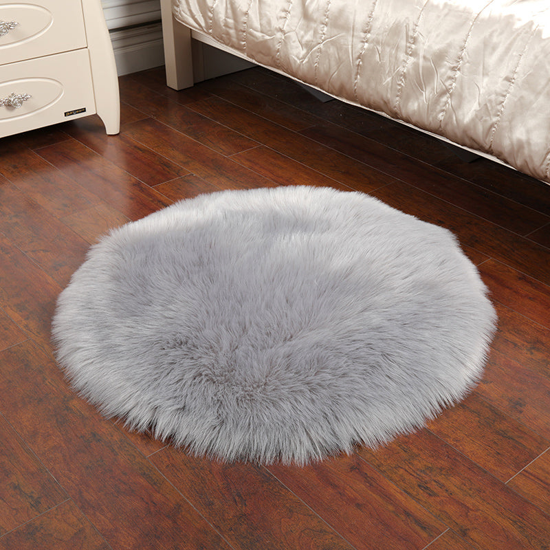 Multi-Color Casual Teppich Faux Wolle Festkörperbereich Teppich nicht rutscher Backing Easy Care Teppich für die Dekoration