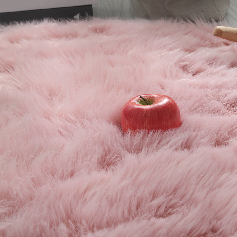 Einfacher Wohnzimmer Teppich mehrfarbig schlichte Teppich Shag Waschbar Haustierfreundlicher Innenteppich