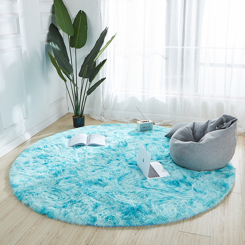 Comfort Bedroom Rug Multi Colored Tie Dye Print Carpet Fluffy Anti-Slip Backing Area Rug