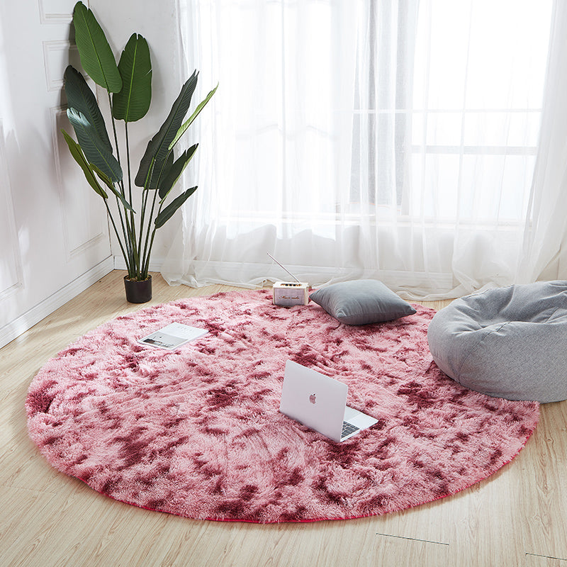 Comfort Bedroom Rug Multi Colored Tie Dye Print Carpet Fluffy Anti-Slip Backing Area Rug