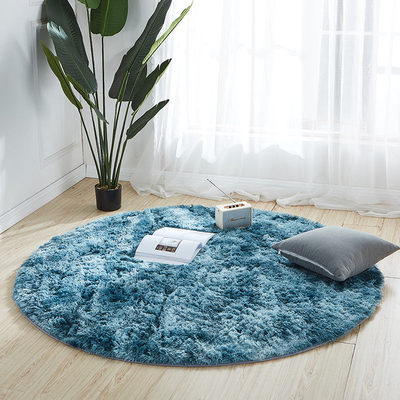 Comfort Bedroom Rug Multi Colored Tie Dye Print Carpet Fluffy Anti-Slip Backing Area Rug