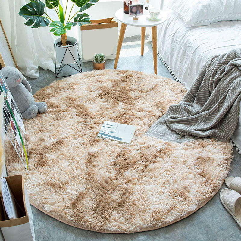 Multi-Color-Krawattenfärbemuster Teppich Kunstfell Entspannungsbereich Teppich tierfreundlicher Nicht-Schlupfteppich für Schlafzimmer
