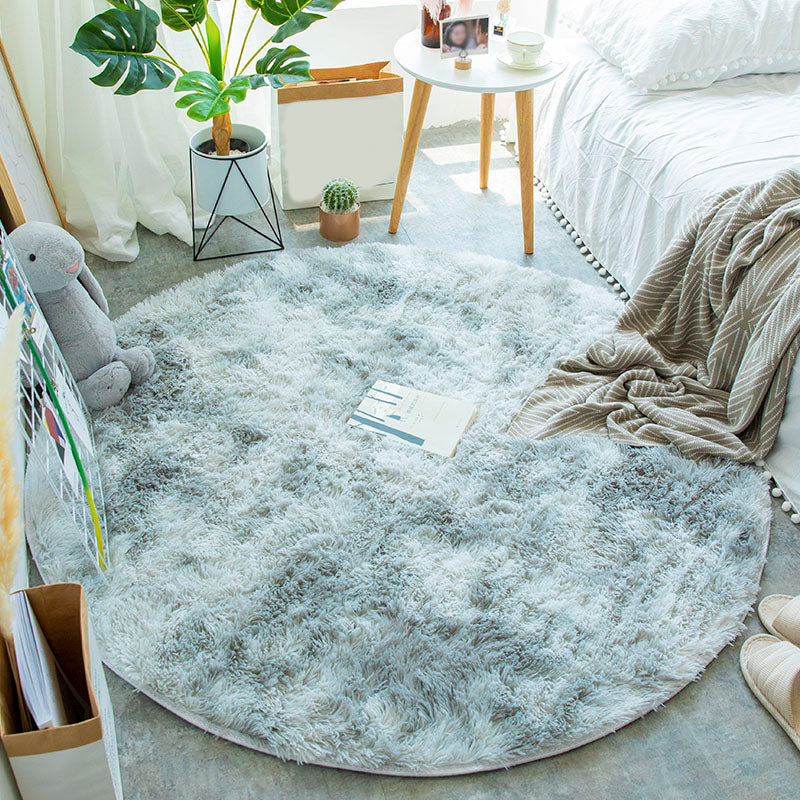 Multi-Color-Krawattenfärbemuster Teppich Kunstfell Entspannungsbereich Teppich tierfreundlicher Nicht-Schlupfteppich für Schlafzimmer