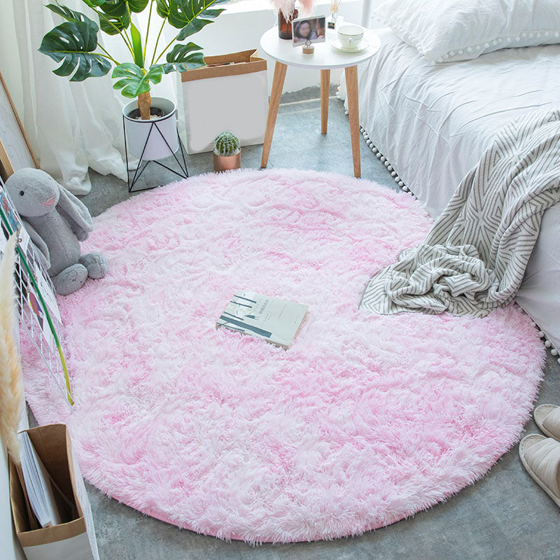 Multi-Color-Krawattenfärbemuster Teppich Kunstfell Entspannungsbereich Teppich tierfreundlicher Nicht-Schlupfteppich für Schlafzimmer
