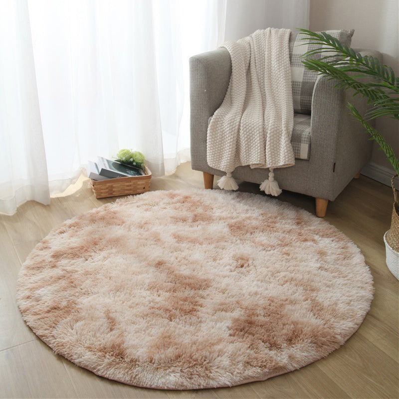 Calming Tie Dye Printed Rug Multi Color Fluffy Rug Easy Care Anti-Slip Backing Area Carpet