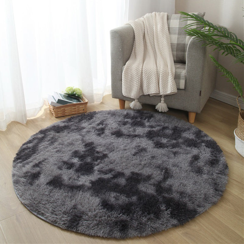 Calming Tie Dye Printed Rug Multi Color Fluffy Rug Easy Care Anti-Slip Backing Area Carpet
