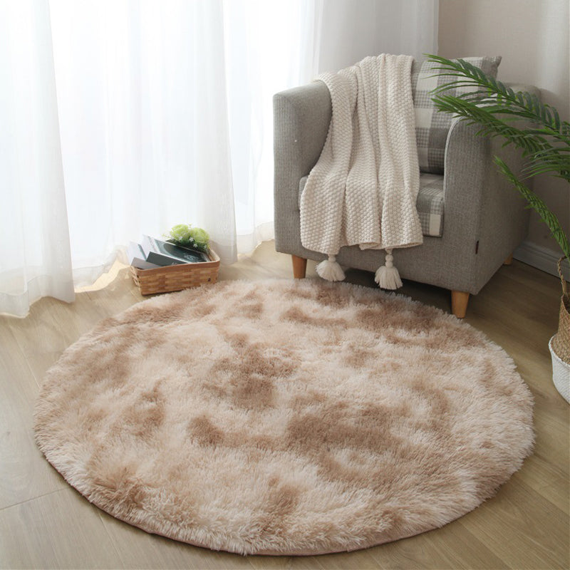 Calming Tie Dye Printed Rug Multi Color Fluffy Rug Easy Care Anti-Slip Backing Area Carpet