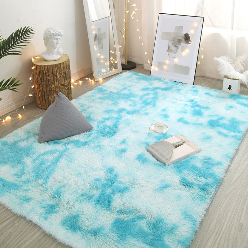 Ontspannende stropdy kleurstof gedrukt tapijt multi-kleuren shag gebied tapijt anti-slip wasbaar wasbaar gemakkelijke tapijten voor decoratie