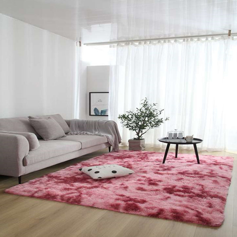 Natürlicher Krawattenfärbem Gemusterter Teppich Multi-Color Fluffy Teppy Anti-Slip Easy Care Teppich für Wohnkultur