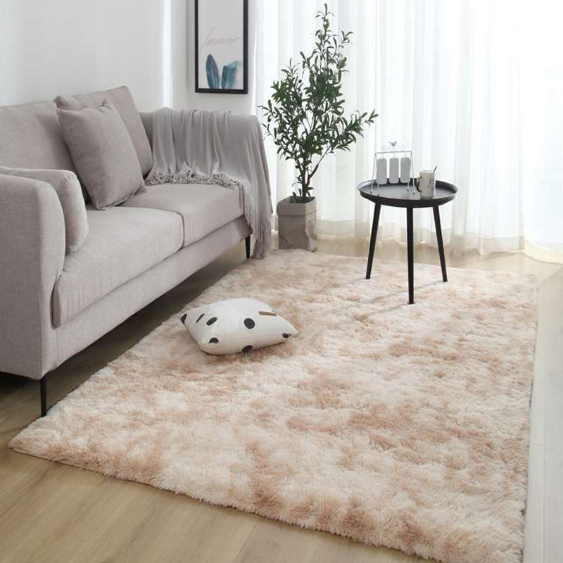 Natürlicher Krawattenfärbem Gemusterter Teppich Multi-Color Fluffy Teppy Anti-Slip Easy Care Teppich für Wohnkultur