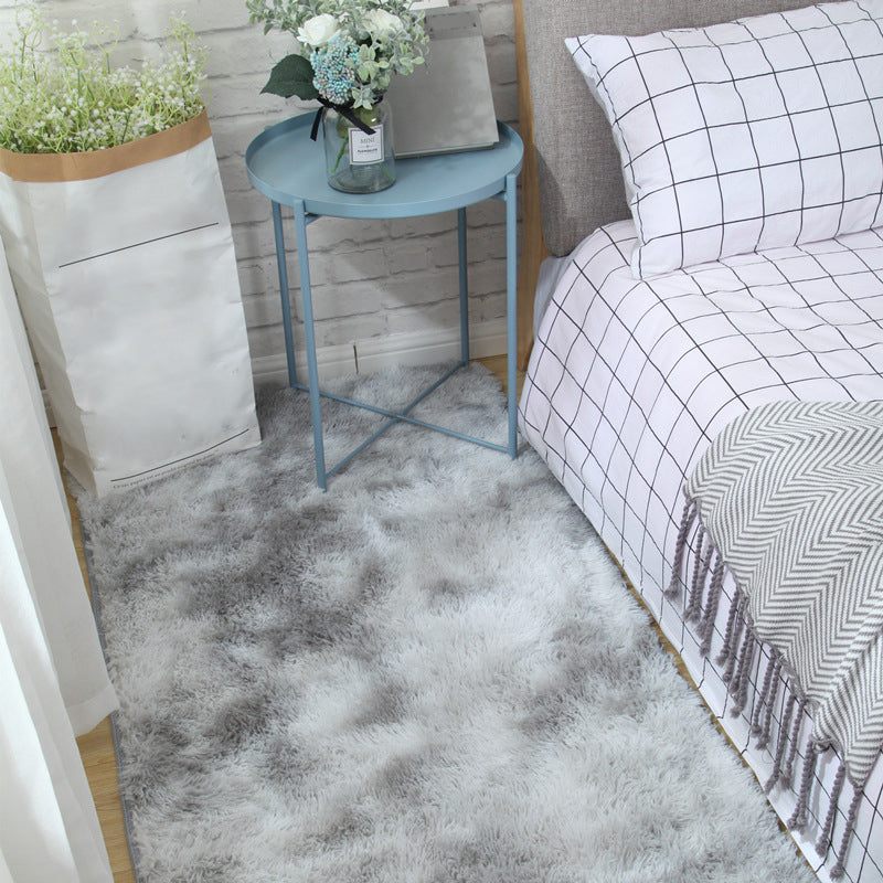 Mehrfarbiger, mit Batikmuster bedruckter Teppich im Shag-Stil, moderner Teppich, rutschfester, maschinenwaschbarer Teppich zur Dekoration