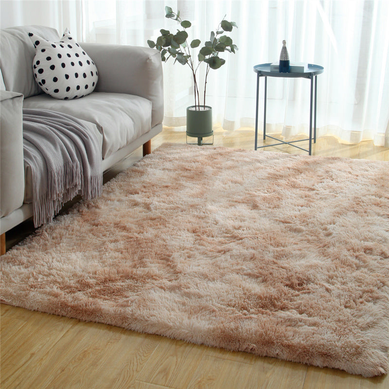 Minimalistischer Rug Multi-Farb-Kunstfell-Innenteppichmaschine Waschbarer Anti-Schlupf-Teppich für Wohnzimmer