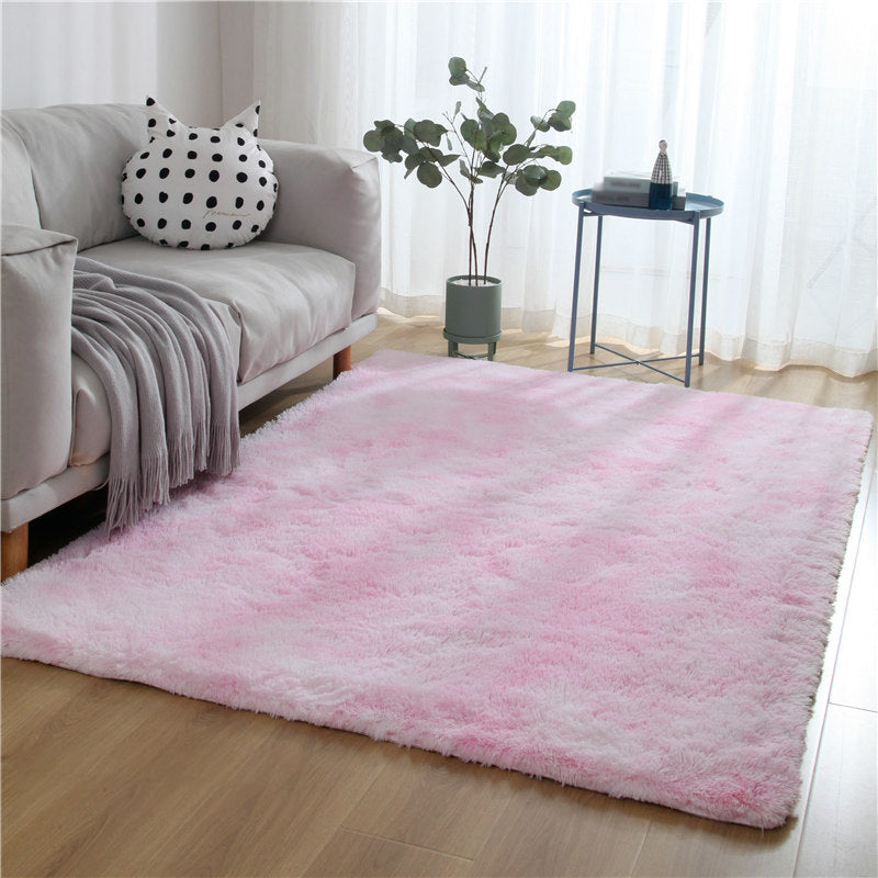 Minimalistischer Rug Multi-Farb-Kunstfell-Innenteppichmaschine Waschbarer Anti-Schlupf-Teppich für Wohnzimmer