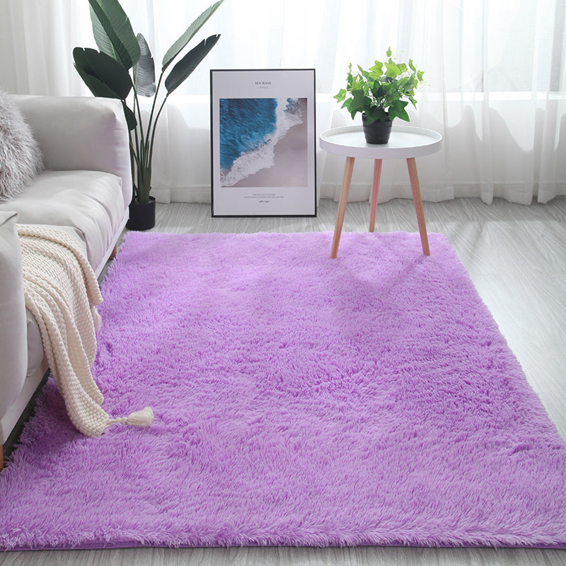 Meerkleurig decoratietapijt Scandinavisch effen binnentapijt Namaakbont Antislip achterkant Wasbaar tapijt