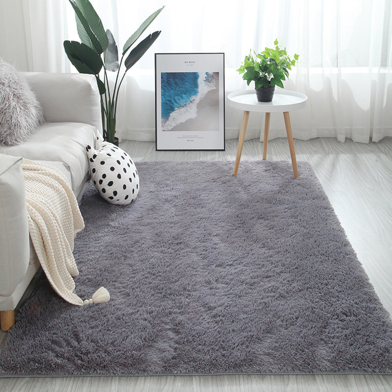 Meerkleurig decoratietapijt Scandinavisch effen binnentapijt Namaakbont Antislip achterkant Wasbaar tapijt