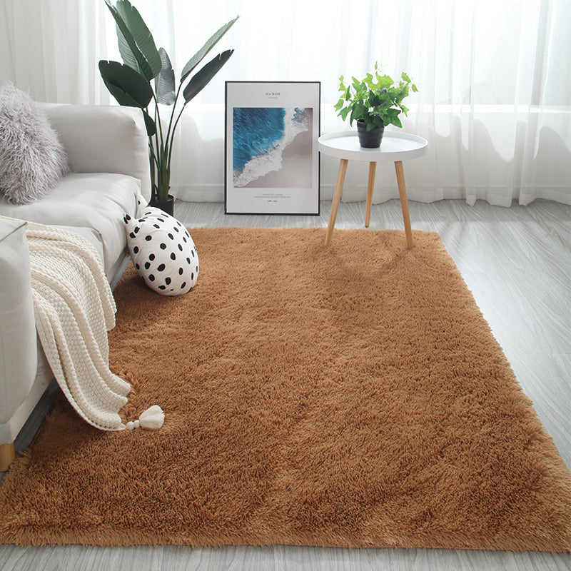 Meerkleurig decoratietapijt Scandinavisch effen binnentapijt Namaakbont Antislip achterkant Wasbaar tapijt