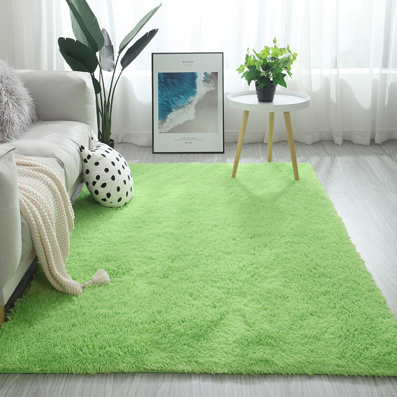 Meerkleurig decoratietapijt Scandinavisch effen binnentapijt Namaakbont Antislip achterkant Wasbaar tapijt