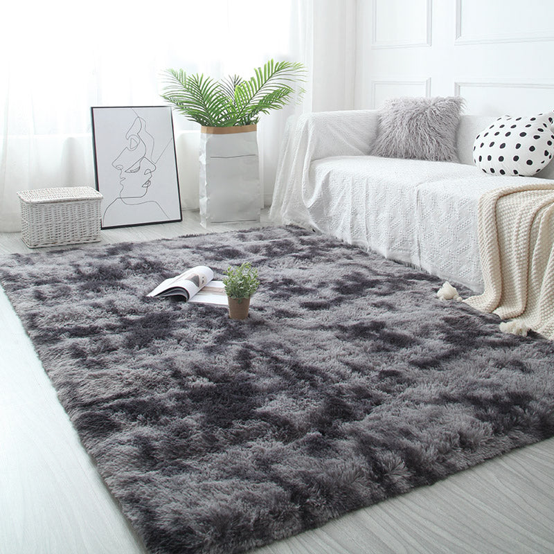 Tapijt met veelkleurige strepenprint, kunstwol, relaxruimtetapijt, antislip, diervriendelijk tapijt voor decoratie