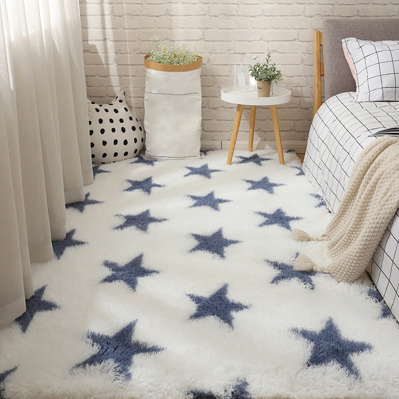 Tapijt met veelkleurige strepenprint, kunstwol, relaxruimtetapijt, antislip, diervriendelijk tapijt voor decoratie