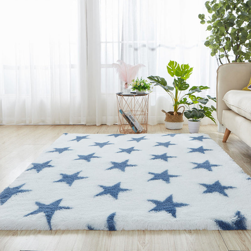 Tapis de chambre naturelle multi-couleurs géo motif