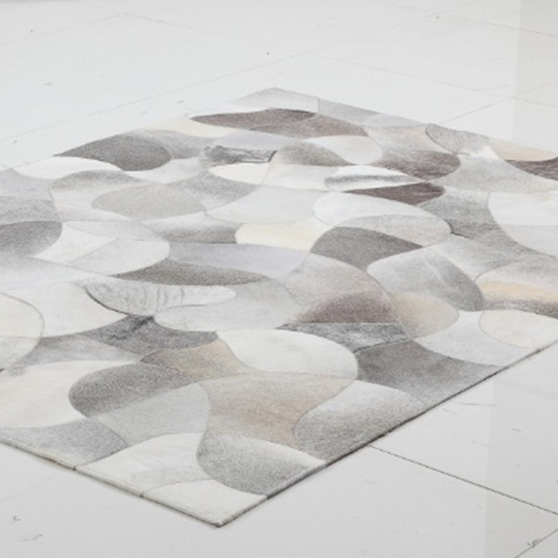 Glam Home Decoration Rug Multi Color Geo Patterned Area Carpet Cowhide Pet Friendly Stain-Resistant Rug