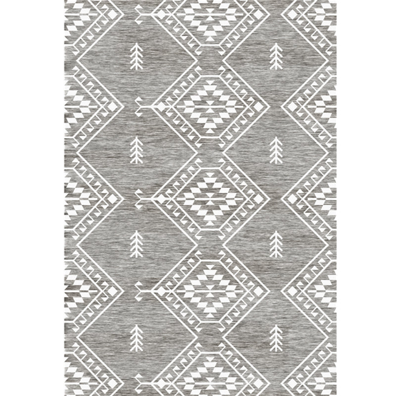 Veelkleurige woonkamer tapijt Boho geometrische afdrukruimte Tapijt Katoen mengsel Non-slip machine wasbaar binnenkapper