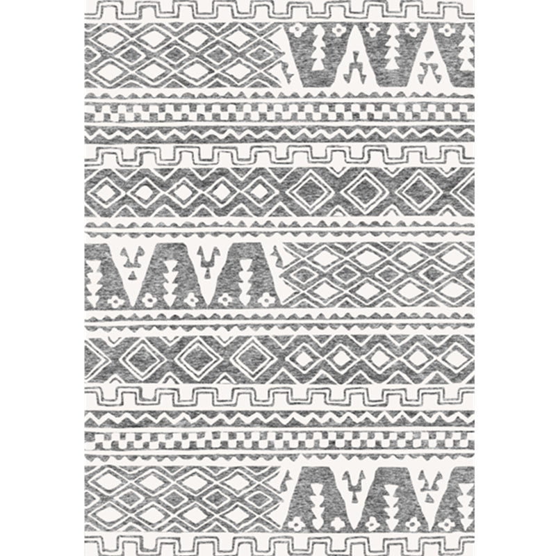 Veelkleurige woonkamer tapijt Boho geometrische afdrukruimte Tapijt Katoen mengsel Non-slip machine wasbaar binnenkapper